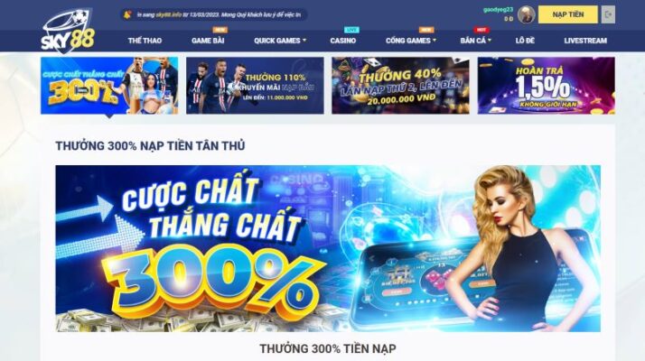 khuyến mãi Sky88