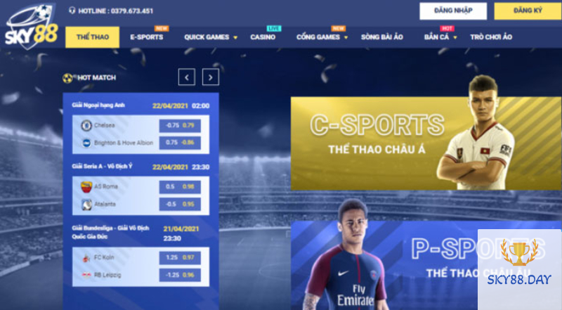Cơ hội kiếm tiền từ C-sports Sky88