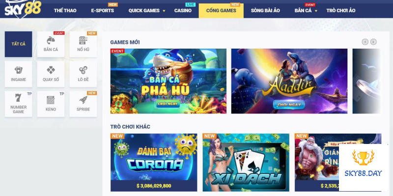 Các phương thức hoàn trả cược Sky88