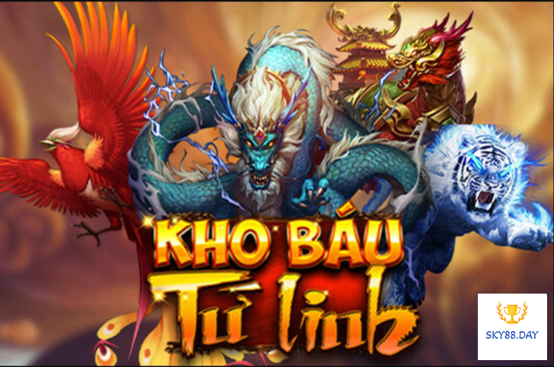 Kho báu tứ linh Sky88 - Slot game hàng đầu 2023