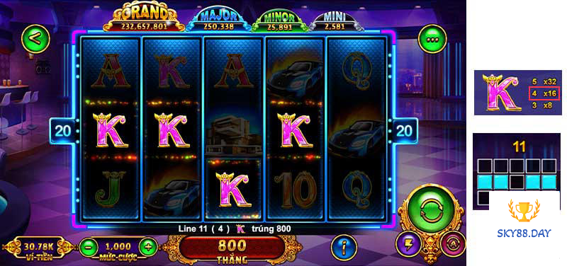 Cách tính tiền thưởng game mỹ nữ Sky88